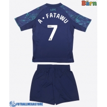 Fotballdrakt Barn Leicester City Issahaku Fatawu #7 Bortedraktsett 2025-26 Kortermet (+ Korte bukser)